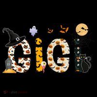Gigi Halloween Costume Spider, Ghost, Pumpkin, Witch Hat Women's Hoodie thumb 2