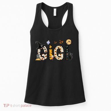 Gigi Halloween Costume Spider, Ghost, Pumpkin, Witch Hat Women's Tank Top