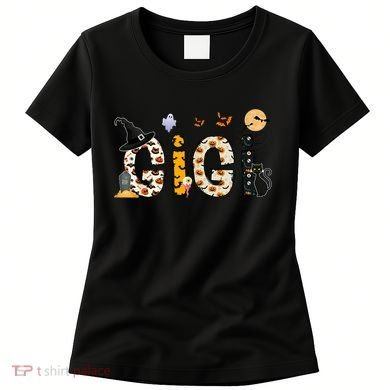Gigi Halloween Costume Spider, Ghost, Pumpkin, Witch Hat Women's T-Shirt