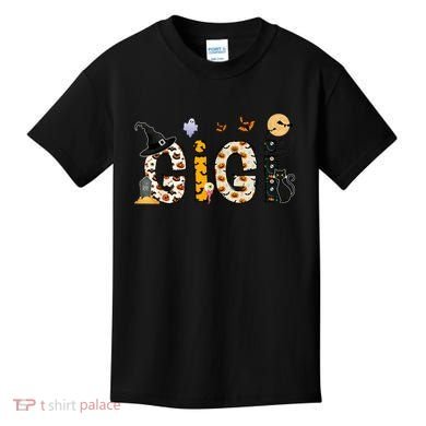 Gigi Halloween Costume Spider, Ghost, Pumpkin, Witch Hat Kids T-Shirt