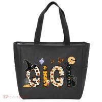 Gigi Halloween Costume Spider, Ghost, Pumpkin, Witch Hat Tote Bag thumb 0