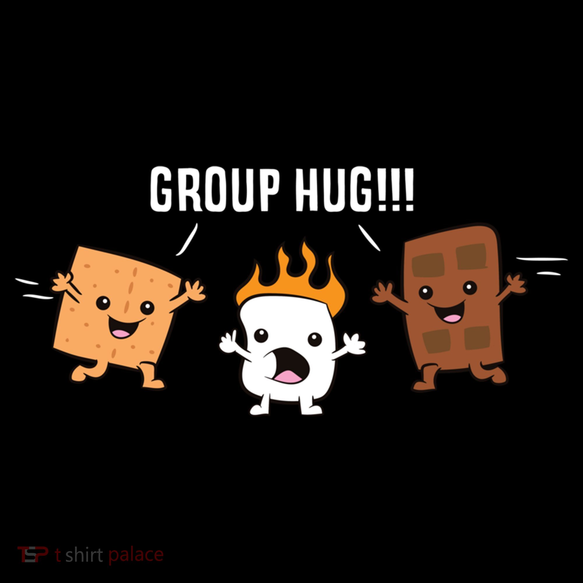 Group Hug Camping Campfire Chocolate Marshmallow S'mores Gift Ornament