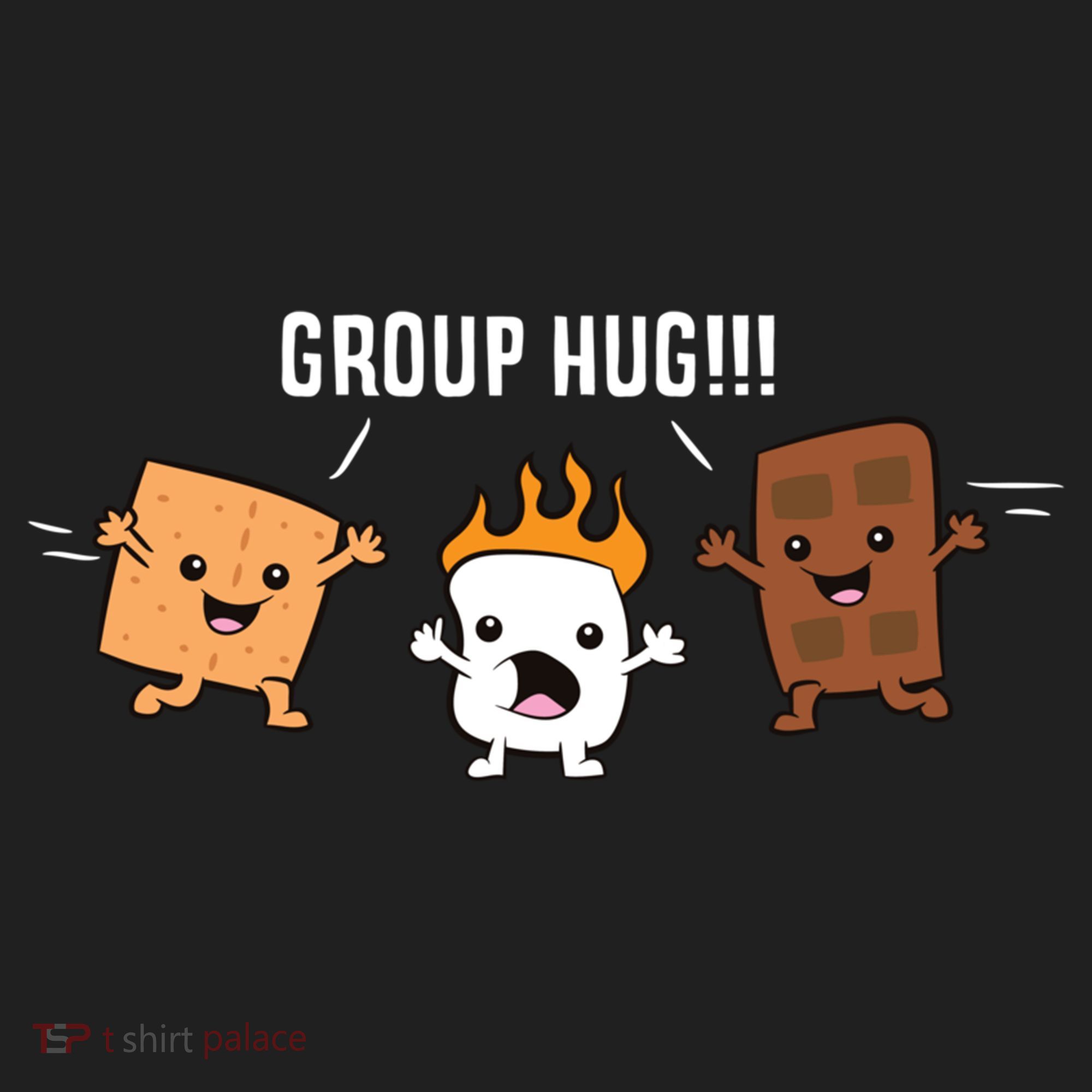 Group Hug Camping Campfire Chocolate Marshmallow S'mores Gift Hat