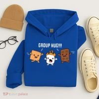 Group Hug Camping Campfire Chocolate Marshmallow S'mores Gift Hoodie thumb 4