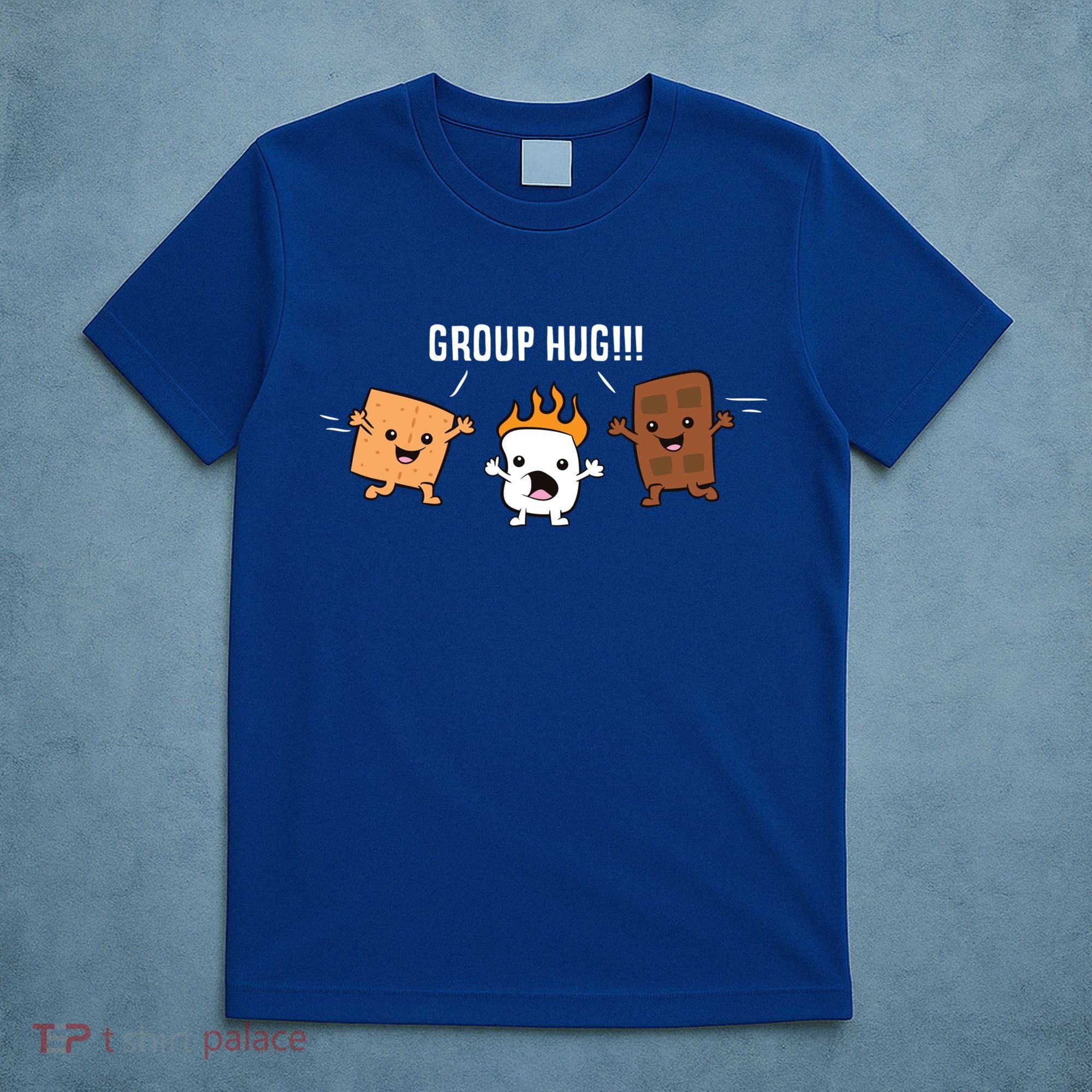 Group Hug Camping Campfire Chocolate Marshmallow S'mores Gift T-Shirt