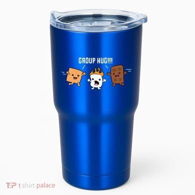 Group Hug Camping Campfire Chocolate Marshmallow S'mores Gift Tumbler
