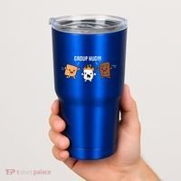 Group Hug Camping Campfire Chocolate Marshmallow S'mores Gift Tumbler thumb 2