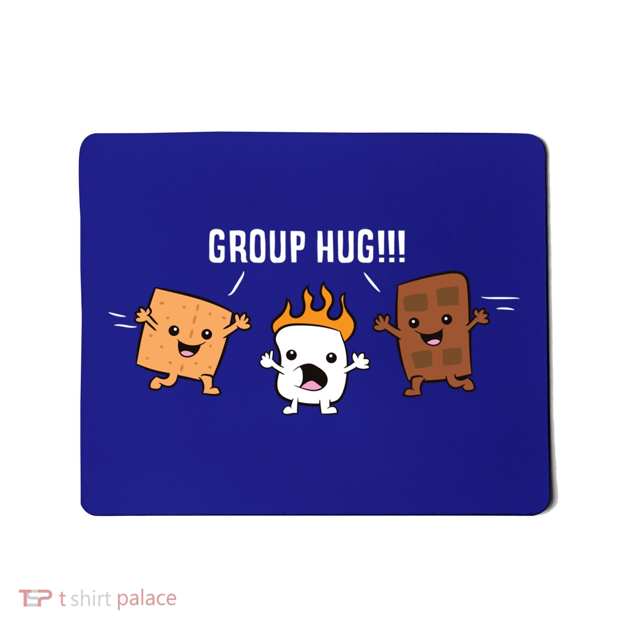 Group Hug Camping Campfire Chocolate Marshmallow S'mores Gift Mousepad