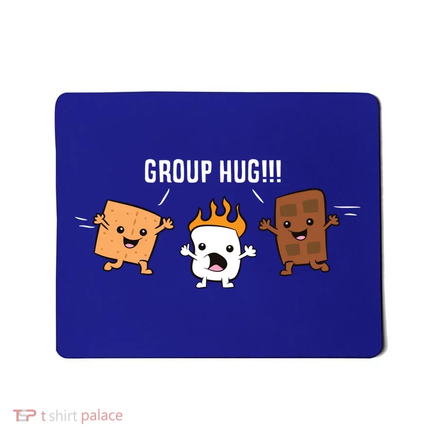 Group Hug Camping Campfire Chocolate Marshmallow S'mores Gift Mousepad
