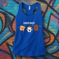 Group Hug Camping Campfire Chocolate Marshmallow S'mores Gift Women's Tank Top thumb 3