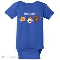 Group Hug Camping Campfire Chocolate Marshmallow S'mores Gift Baby Bodysuit thumb 0