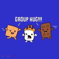 Group Hug Camping Campfire Chocolate Marshmallow S'mores Gift Toddler Hoodie thumb 2