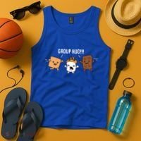 Group Hug Camping Campfire Chocolate Marshmallow S'mores Gift Tank Top thumb 4