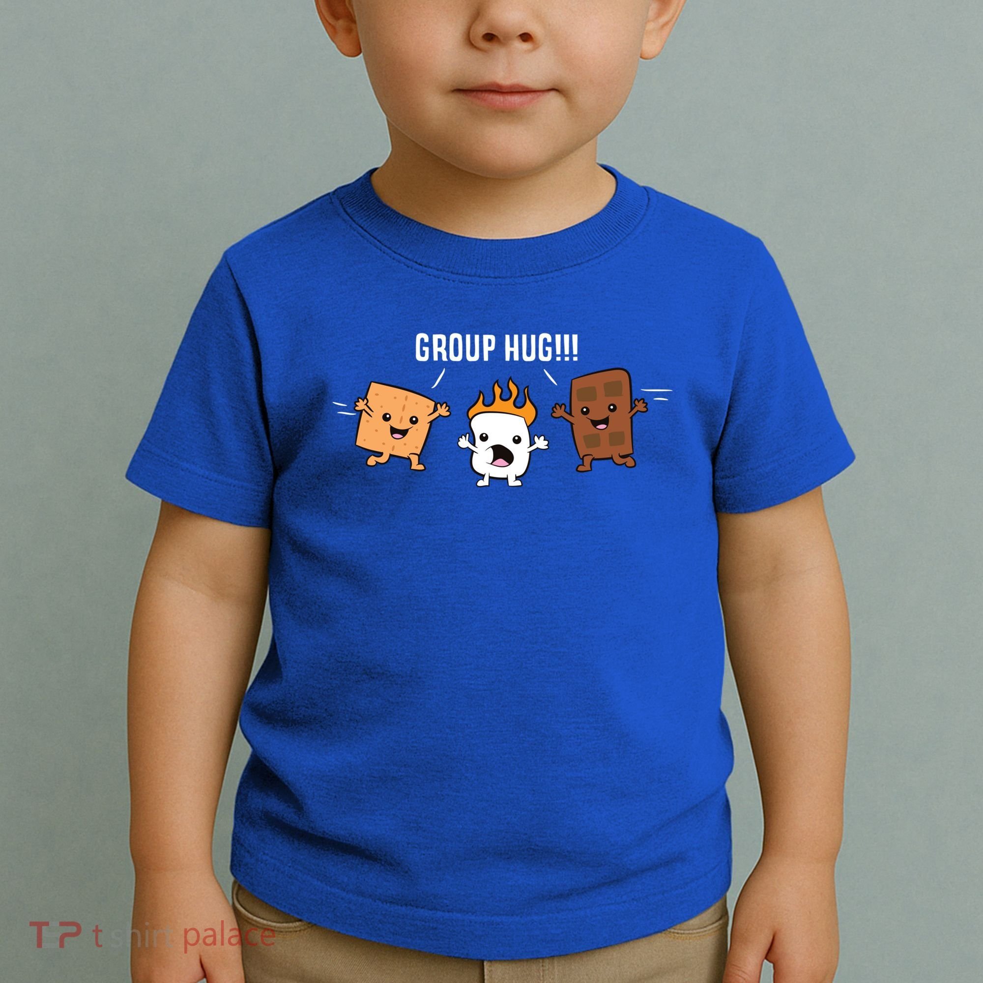 Group Hug Camping Campfire Chocolate Marshmallow S'mores Gift Toddler T-Shirt