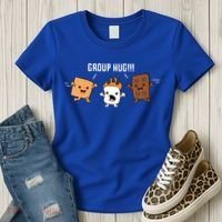 Group Hug Camping Campfire Chocolate Marshmallow S'mores Gift Women's T-Shirt thumb 3