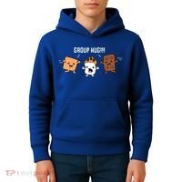 Group Hug Camping Campfire Chocolate Marshmallow S'mores Gift Kids Hoodie thumb 4