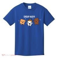 Group Hug Camping Campfire Chocolate Marshmallow S'mores Gift Kids T-Shirt thumb 0