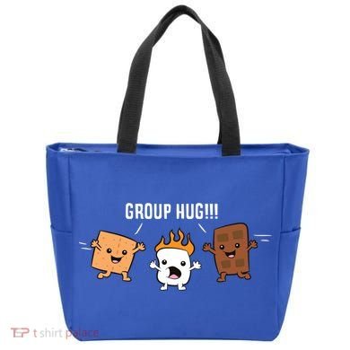 Group Hug Camping Campfire Chocolate Marshmallow S'mores Gift Tote Bag