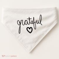 Grateful Heart Cute Gift USA-Made Doggie Bandana thumb 0