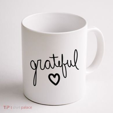 Grateful Heart Cute Gift Coffee Mug back