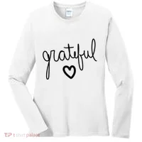 Grateful Heart Cute Gift Women's Long Sleeve Shirt thumb 0