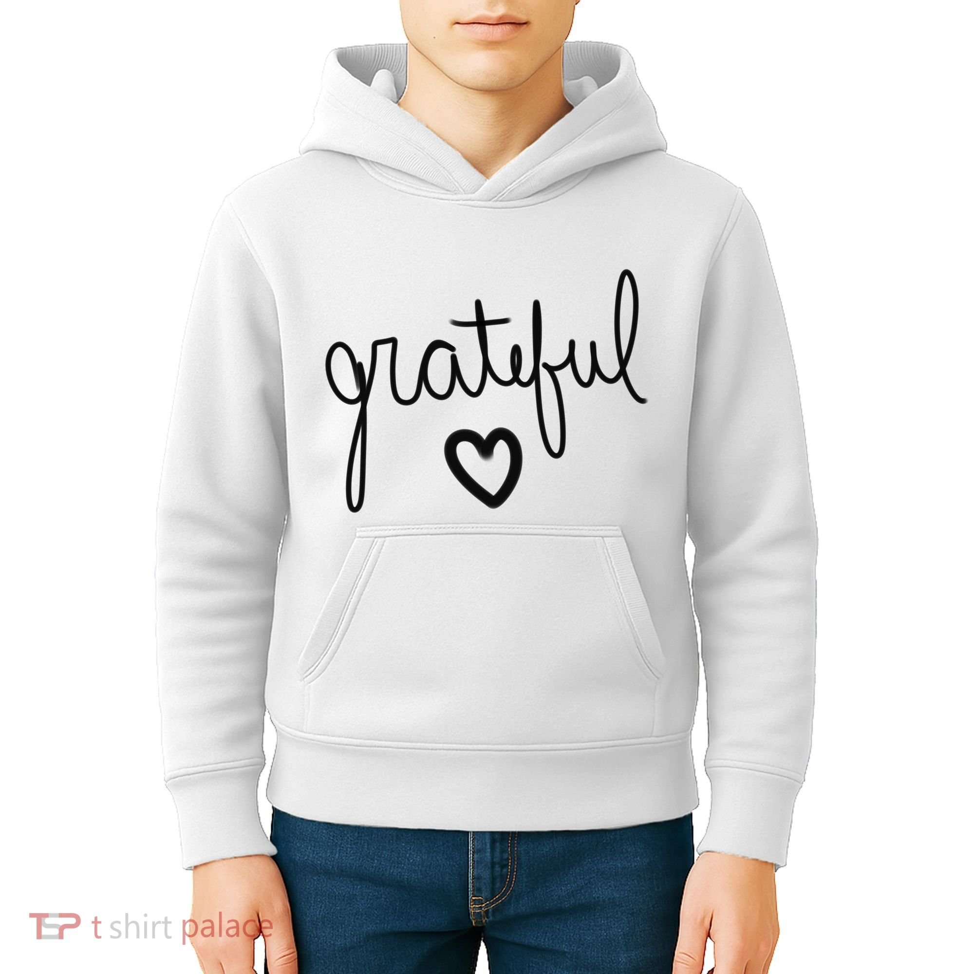 Grateful Heart Cute Gift Kids Hoodie