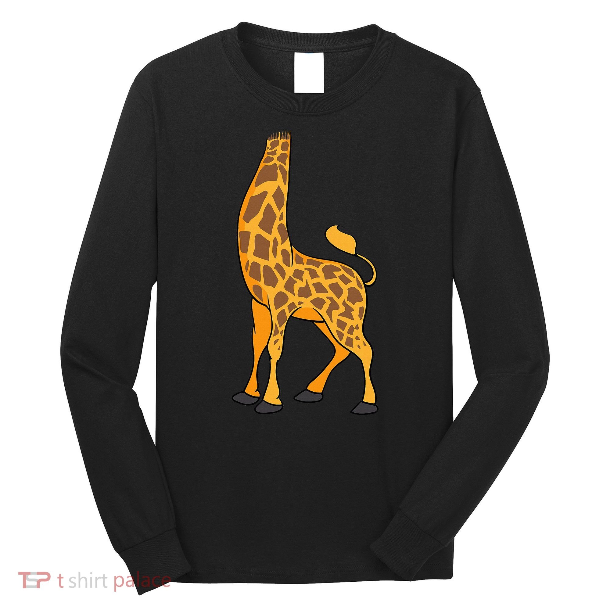 Giraffe Halloween Costume Cool Animal Dressup Gift Long Sleeve Shirt