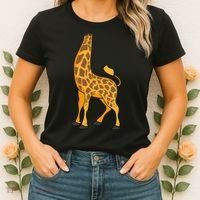 Giraffe Halloween Costume Cool Animal Dressup Gift Women's T-Shirt thumb 2