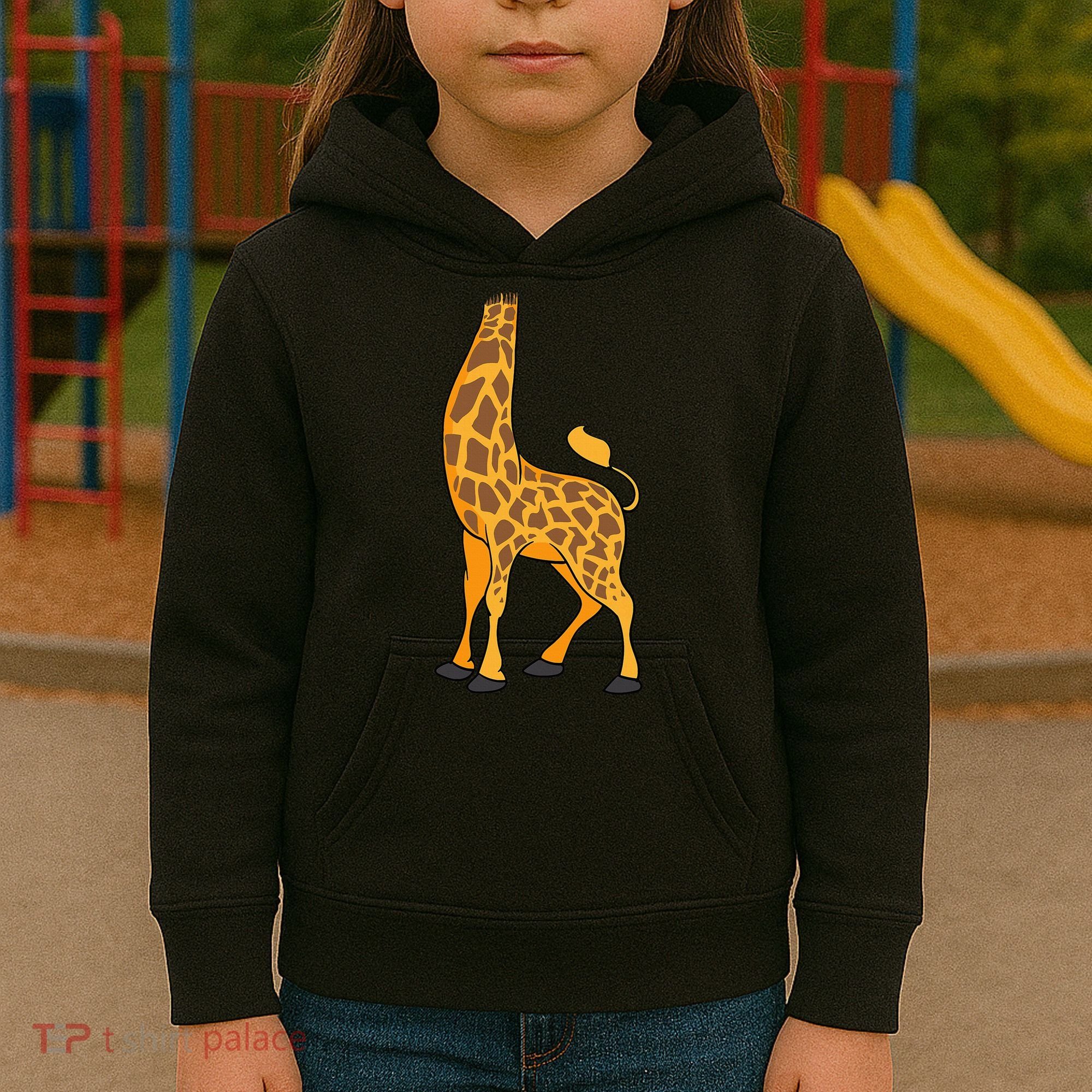 Giraffe Halloween Costume Cool Animal Dressup Gift Kids Hoodie