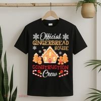 Gingerbread House Construction Crew Gingerbread T-Shirt thumb 2
