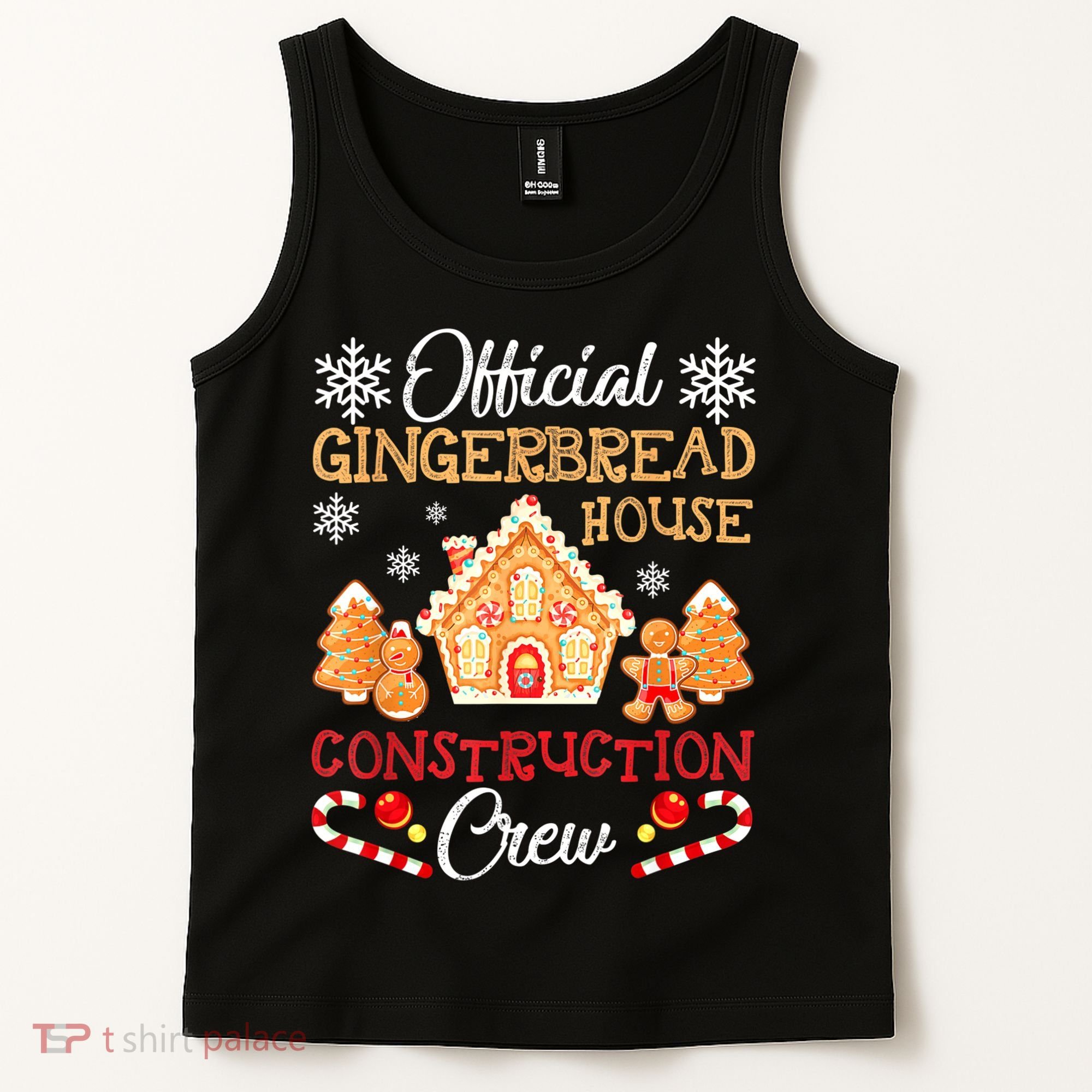 Gingerbread House Construction Crew Gingerbread Tank Top