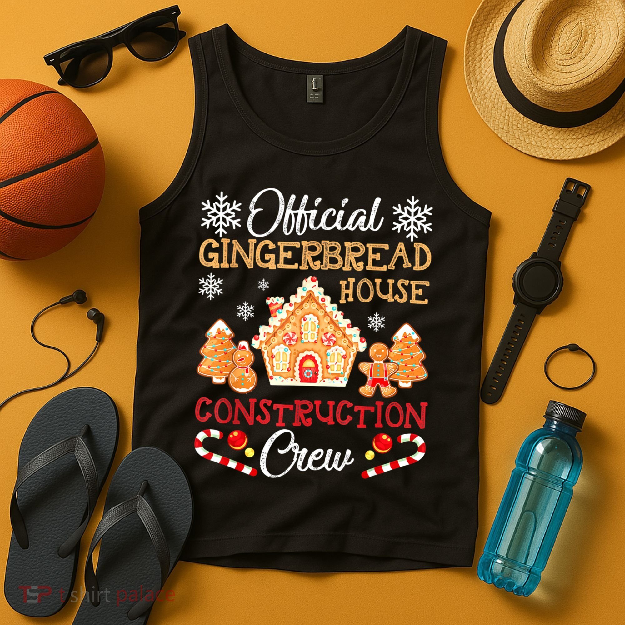 Gingerbread House Construction Crew Gingerbread Tank Top