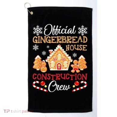 Gingerbread House Construction Crew Gingerbread Golf Towel