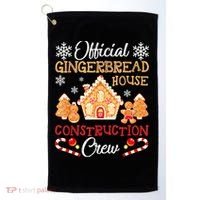 Gingerbread House Construction Crew Gingerbread Golf Towel thumb 0