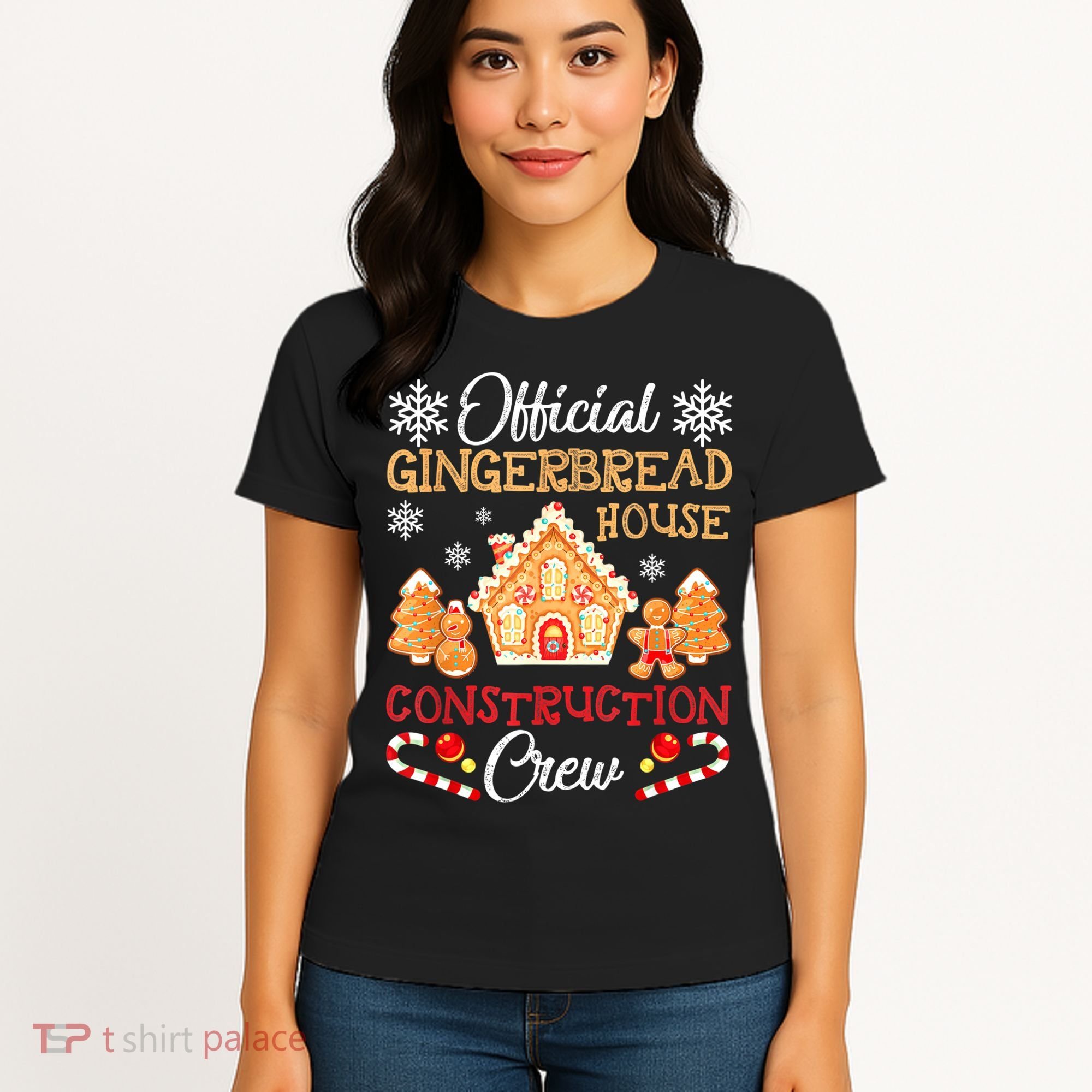 Gingerbread House Construction Crew Gingerbread Women's T-Shirt