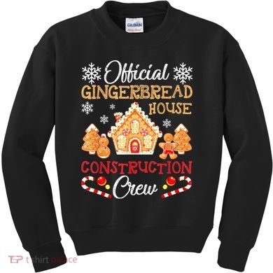 Gingerbread House Construction Crew Gingerbread Kids Sweatshirt