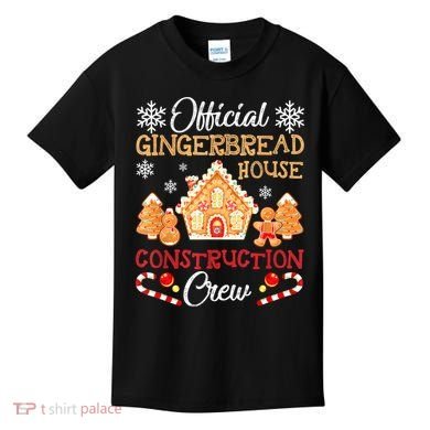 Gingerbread House Construction Crew Gingerbread Kids T-Shirt