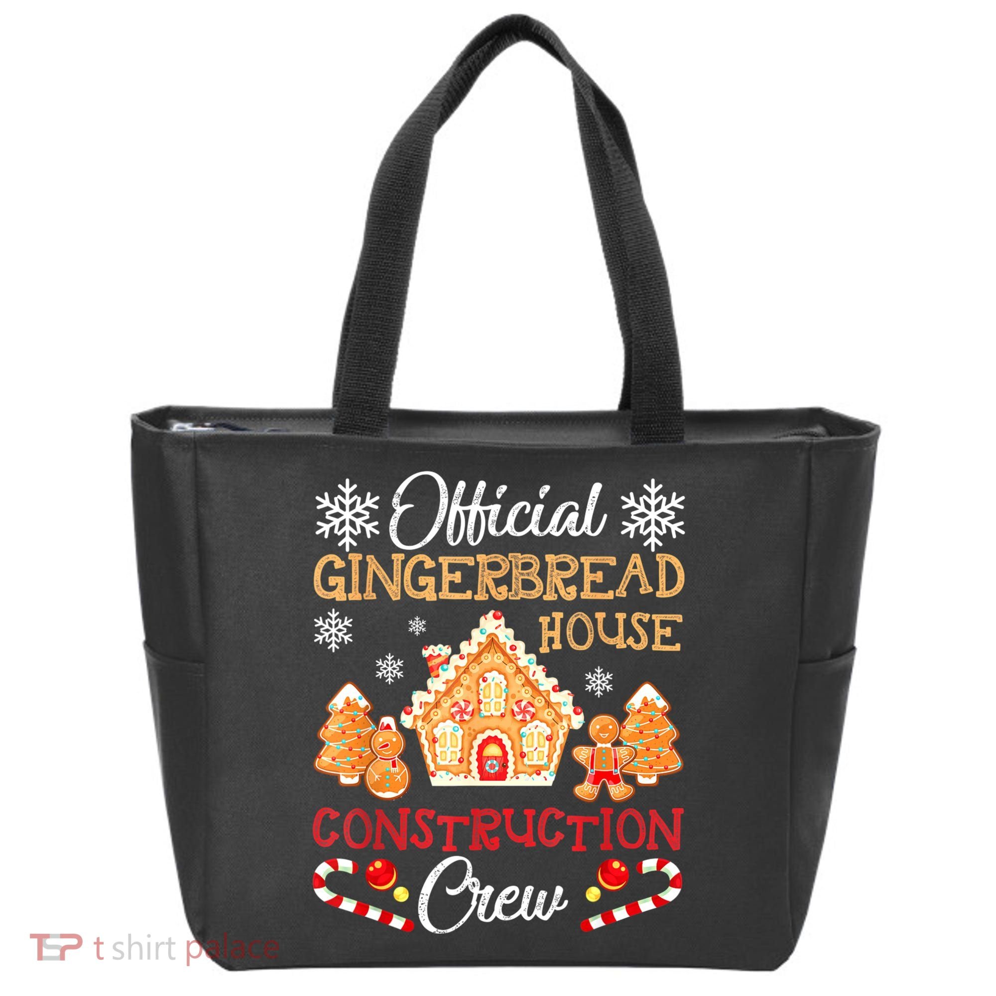 Gingerbread House Construction Crew Gingerbread Tote Bag