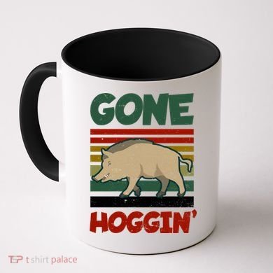Gone Hoggin Design Boar Hunting Gift Coffee Mug