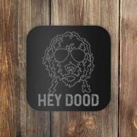 Goldendoodle Hey Dood Funny Labradoodle Golden Doodle Dog Gift Coaster thumb 0
