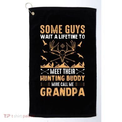 Grandpa Hunting Design Golf Towel