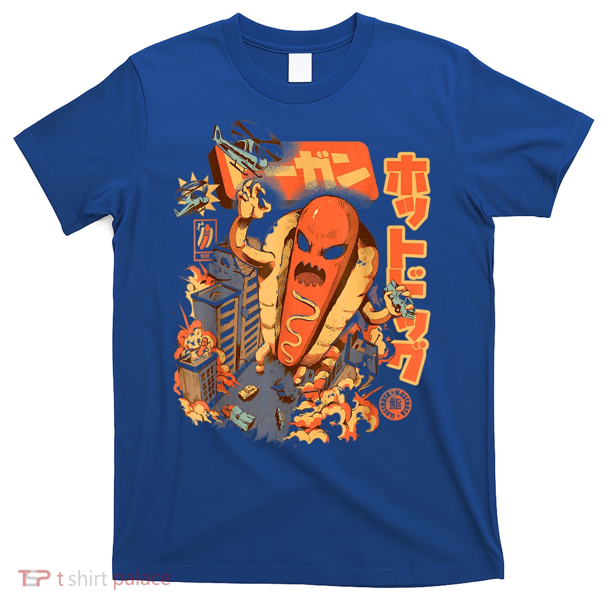 Great Hot Dog Kaiju Hot Dog Anime Japanese Graphic Art T-Shirt