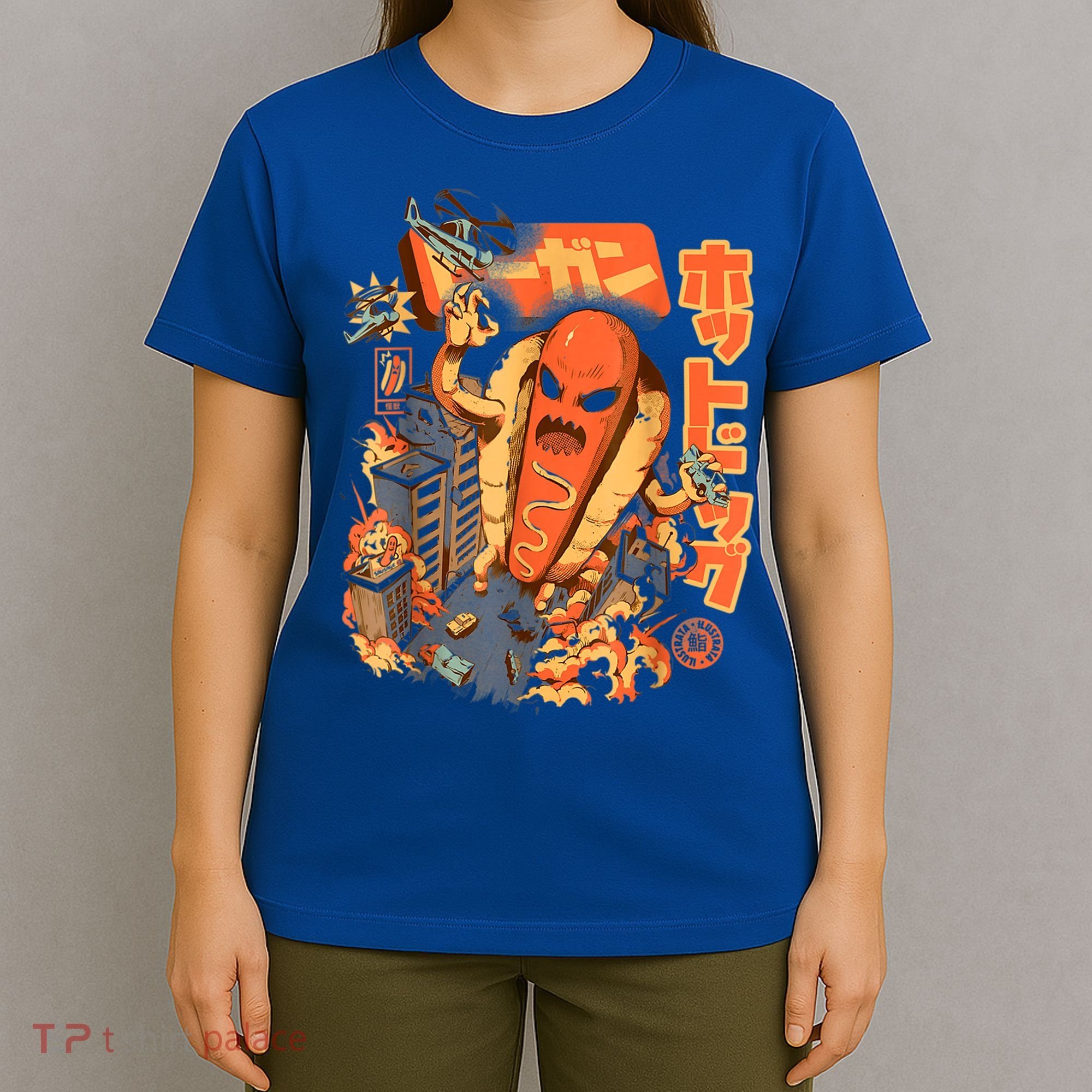 Great Hot Dog Kaiju Hot Dog Anime Japanese Graphic Art T-Shirt