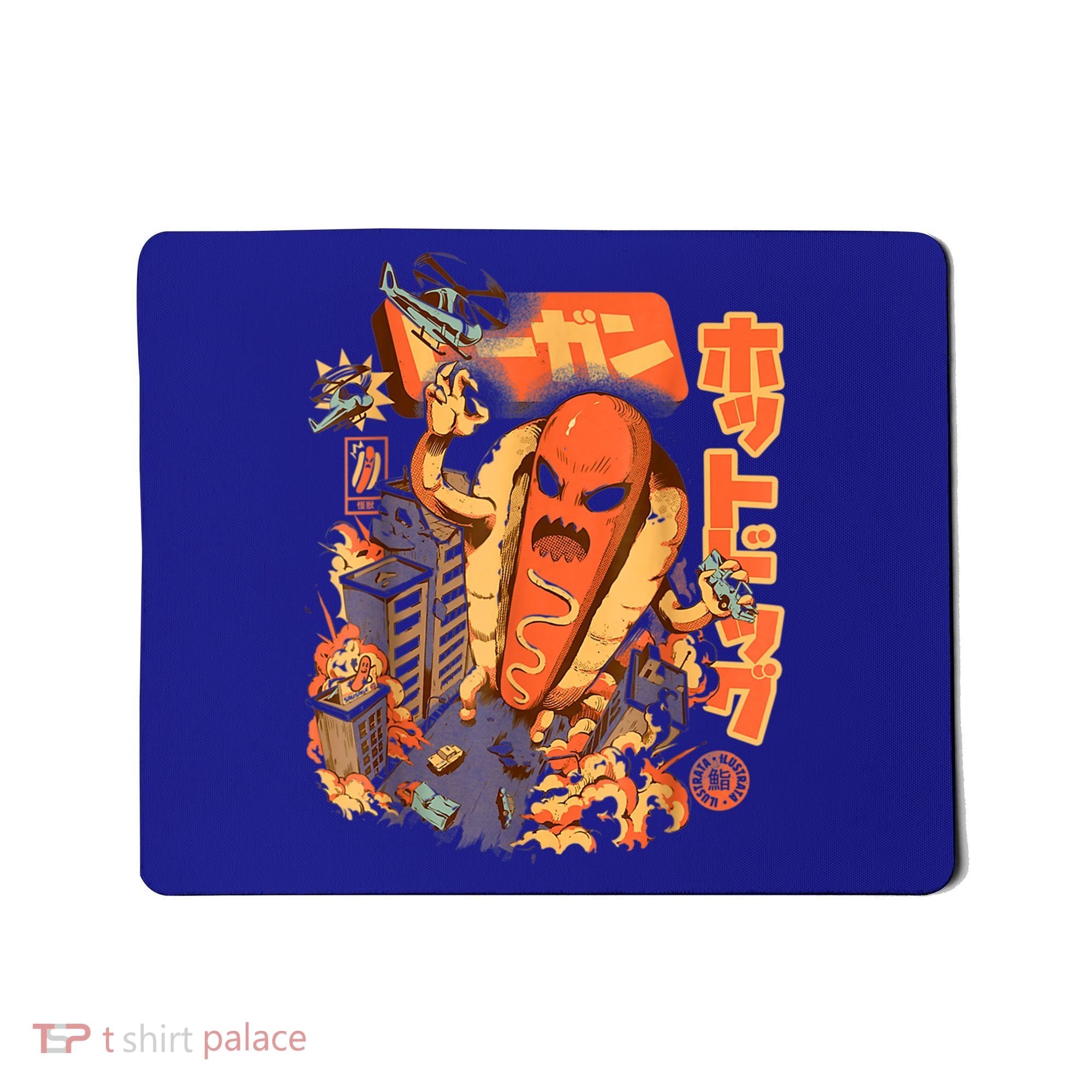 Great Hot Dog Kaiju Hot Dog Anime Japanese Graphic Art Mousepad