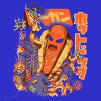 Great Hot Dog Kaiju Hot Dog Anime Japanese Graphic Art Women's Tank Top thumb 5