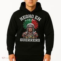 Guerrero Hecho En Guerrero Aztec Warrior Mexico Hoodie thumb 2