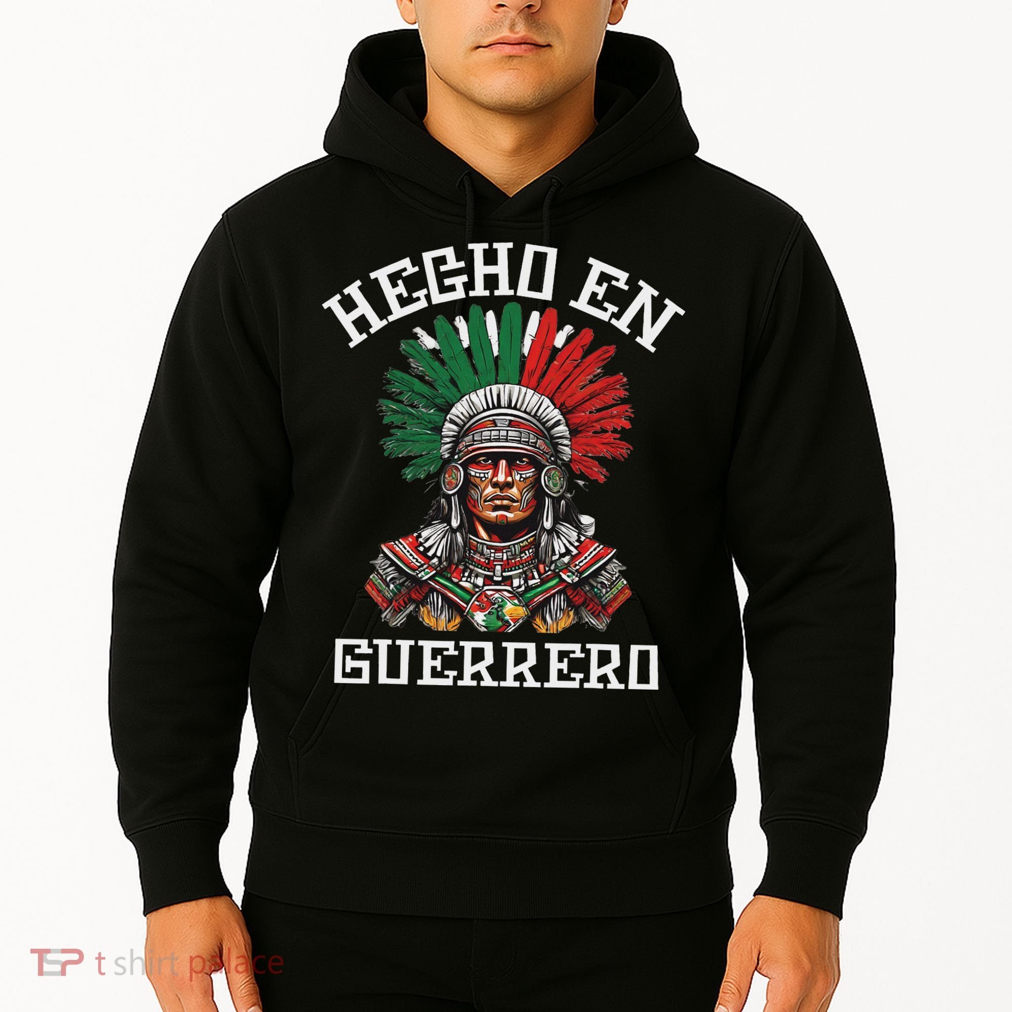 Guerrero Hecho En Guerrero Aztec Warrior Mexico Hoodie