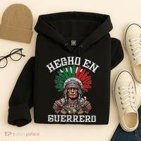Guerrero Hecho En Guerrero Aztec Warrior Mexico Hoodie thumb 4