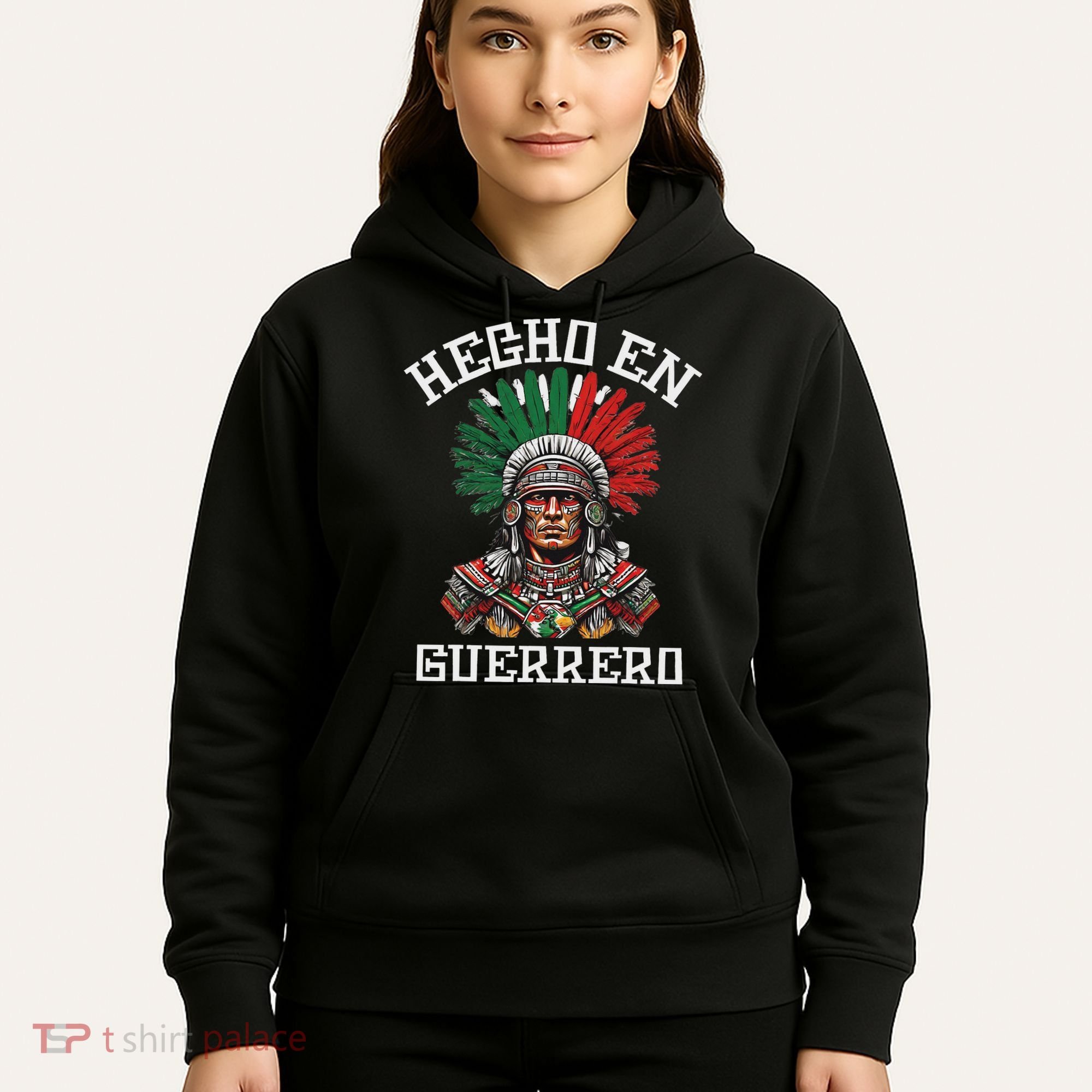 Guerrero Hecho En Guerrero Aztec Warrior Mexico Hoodie