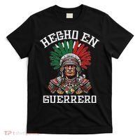 Guerrero Hecho En Guerrero Aztec Warrior Mexico T-Shirt thumb 0
